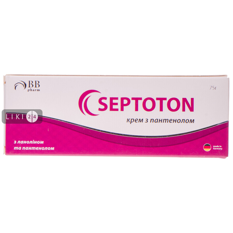 Крем BB Pharm Septoton з пантенолом 75 г: ціни та характеристики