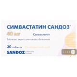 Симвастатин табл. п/о 40 мг блистер №30
