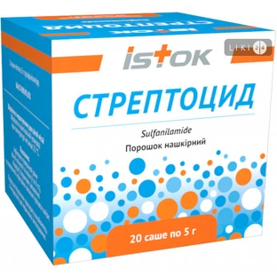 Стрептоцид пор. нашкірний 5 г саше №20