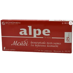 Тест-полоска Alpe in-vitro Maybe для определения беременности повышенной чувствительности