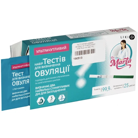 Набор тестов Dr.Marta для определения овуляции, 3 штуки: цены и характеристики
