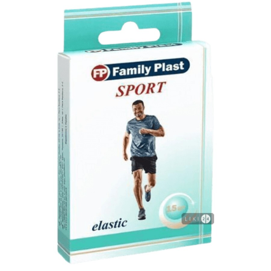 Набір пластирів медичних Family Plast Sport бактерицидних 15 штук: ціни та характеристики