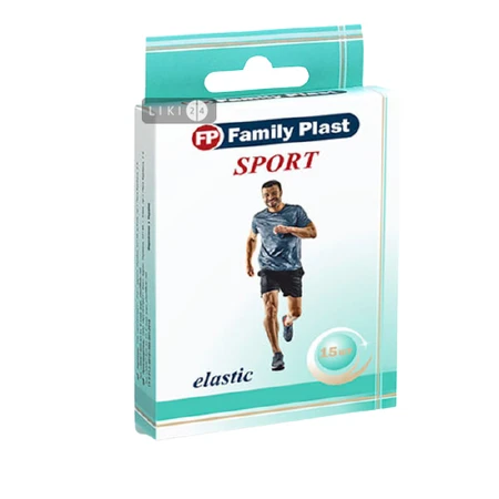 Набор пластырей медицинских Family Plast Sport бактерицидных 15 штук: цены и характеристики