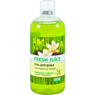 Фреш джус гель для душу 500 мл, lemongrass & vanilla