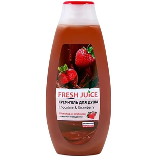Крем-гель для душу Fresh Juice Chocolate & Strawberry, 200 мл