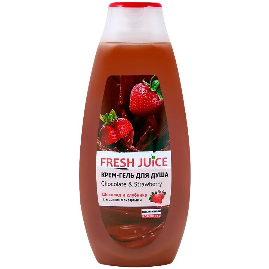 Крем-гель для душу Fresh Juice Chocolate & Strawberry, 200 мл: ціни та характеристики