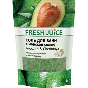 Сіль для ванн Fresh Juice Avocado & Cherimoya 500 г дой-пак