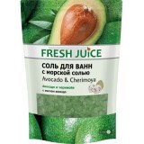 Сіль для ванн Fresh Juice Avocado & Cherimoya 500 г дой-пак