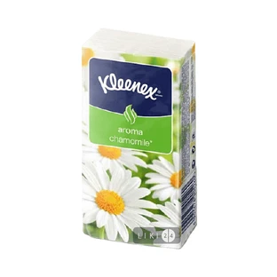 Хусточки носові Kleenex з ароматом ромашки 10 шт