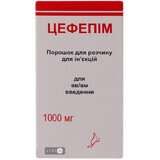Цефепім пор. д/ін. 1000 мг фл. ін балк №10