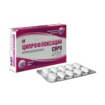 Ципрофлоксацин Євро табл. в/о 500 мг блістер №10: ціни та характеристики