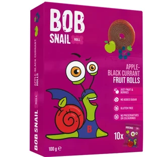 Натуральні цукерки Bob Snail Яблуко Чорна Смородина 100 г
