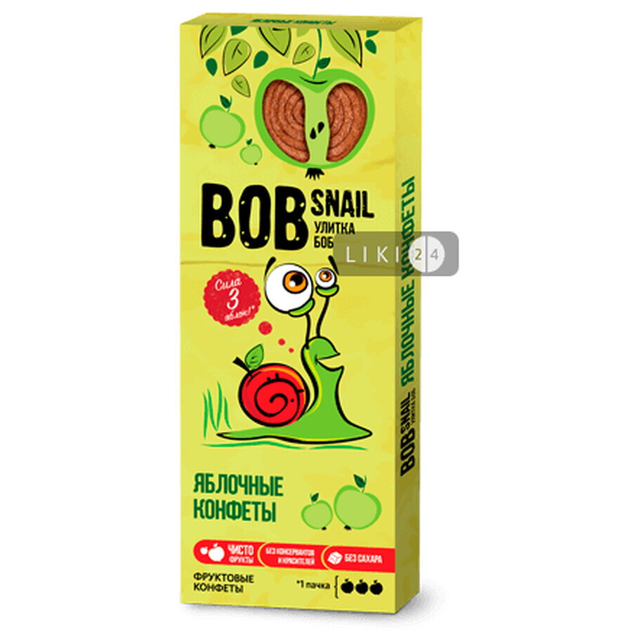 Конфеты Bob Snail (Улитка Боб) 30 г, яблоко: цены и характеристики