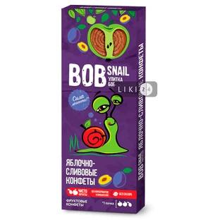Цукерки Bob Snail (Равлик Боб) 30 г, яблуко, слива