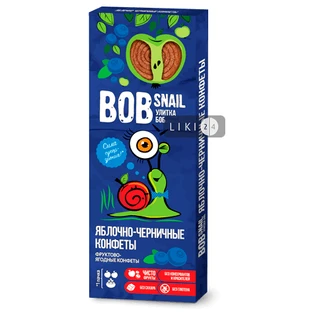 Цукерки Bob Snail 30 г, яблуко, чорниця