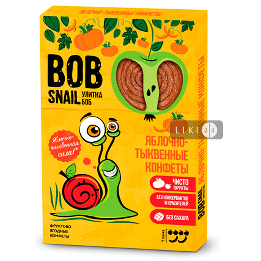 Конфеты Bob Snail (Улитка Боб) 60 г, яблоко, тыква: цены и характеристики