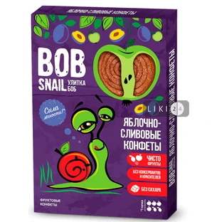 Конфеты Bob Snail (Улитка Боб) 60 г, яблоко, слива