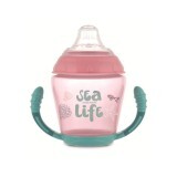 Чашка-непроливайка Canpol Babies Sea Life 56/501, 230 мл, рожевий