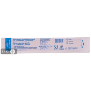 Шпатель отоларингологічний "alexpharm" дерев'яний