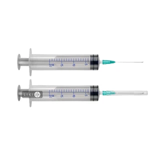 Шприц Arterium Гемопласт 3-х компонентний з голкою 21G 0.8 мм x 38 мм 20 мл 1 шт