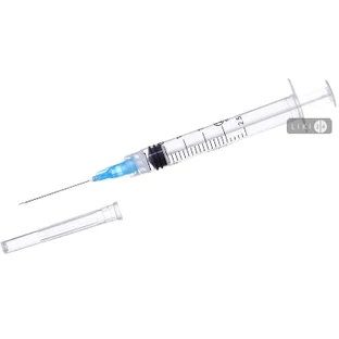 Шприц с иглой трехкомп. Luer 2(2,5) мл, надетая игла 23G x 1'' (0,6 * 25 мм) №10