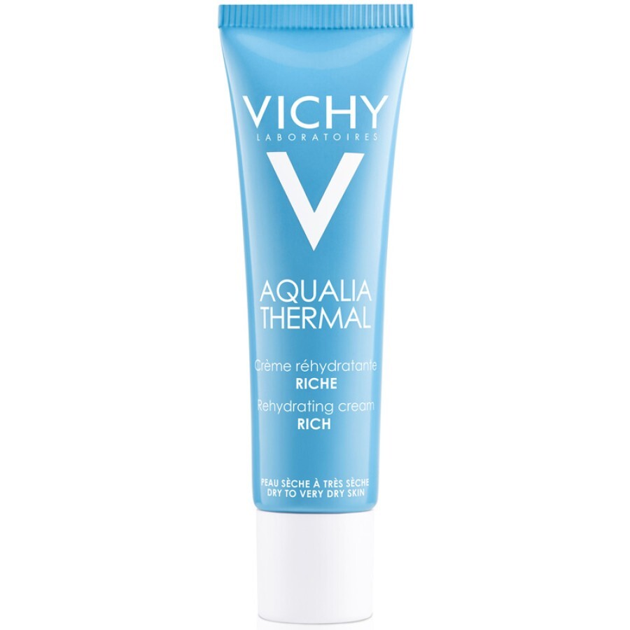 Крем для обличчя Vichy Aqualia Thermal Насичений для глибокого зволоження шкіри обличчя для сyxoй і дуже сухий збезводненої шкіри, 30 мл: ціни та характеристики