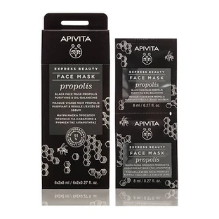 Маска для лица Apivita Express Beauty для жирной кожи с прополисом 2 шт. по 8 мл