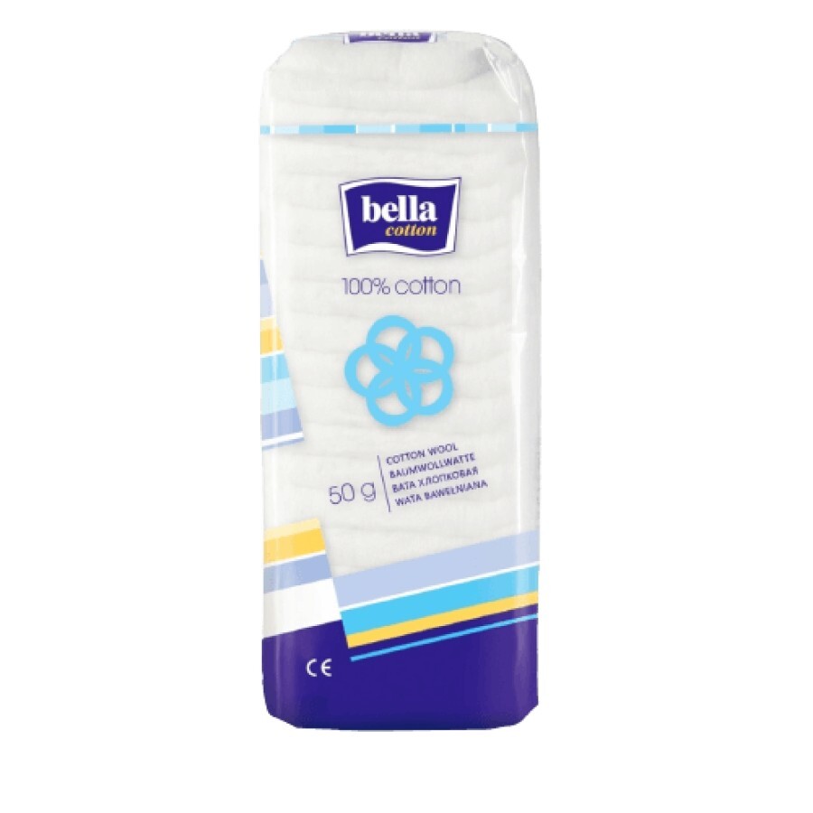 Вата Bella Cotton гигиеническая хлопковая 50 г: цены и характеристики