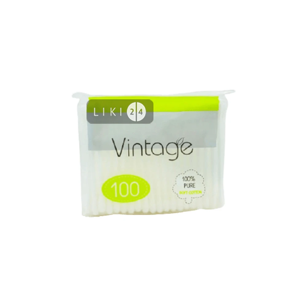 Ватные палочки Vintage 100 шт: цены и характеристики