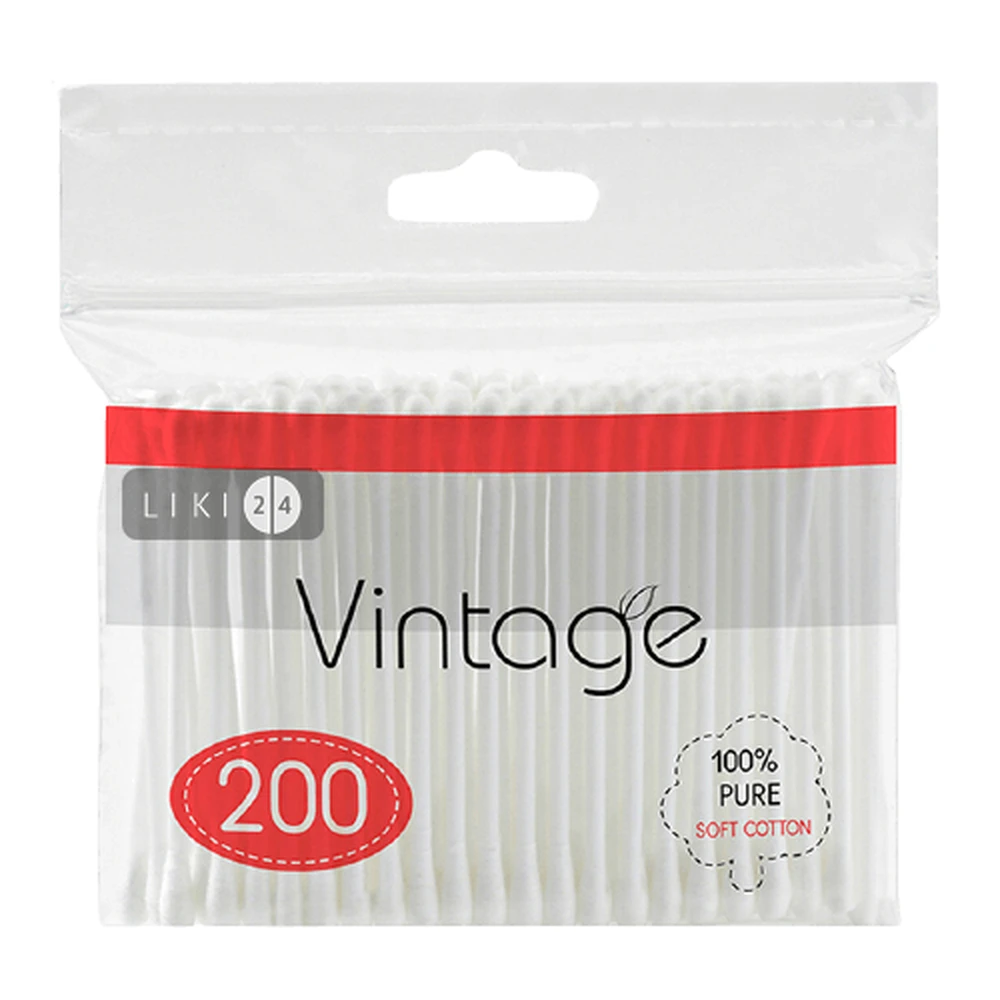 Ватные палочки Vintage 200 шт: цены и характеристики