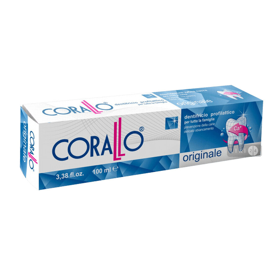 Зубна паста Corallo Оригінале для всієї родини, 100 мл: ціни та характеристики
