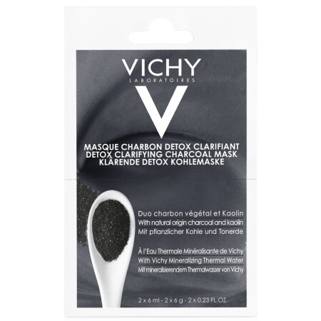 Маска-детокс Vichy з вугіллям і каоліном для глибокого очищення шкіри обличчя 2х6 мл