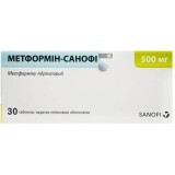 Метформін-санофі табл. в/плівк. обол. 500 мг блістер №30