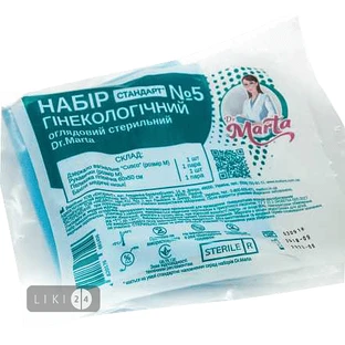 Набір гінекологічний оглядовий стерильний tm dr.marta №5