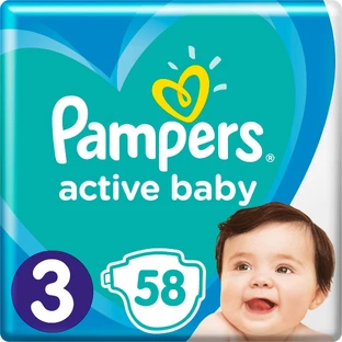 Підгузки Pampers Active Baby 3 Midi 6-10 кг 58 шт