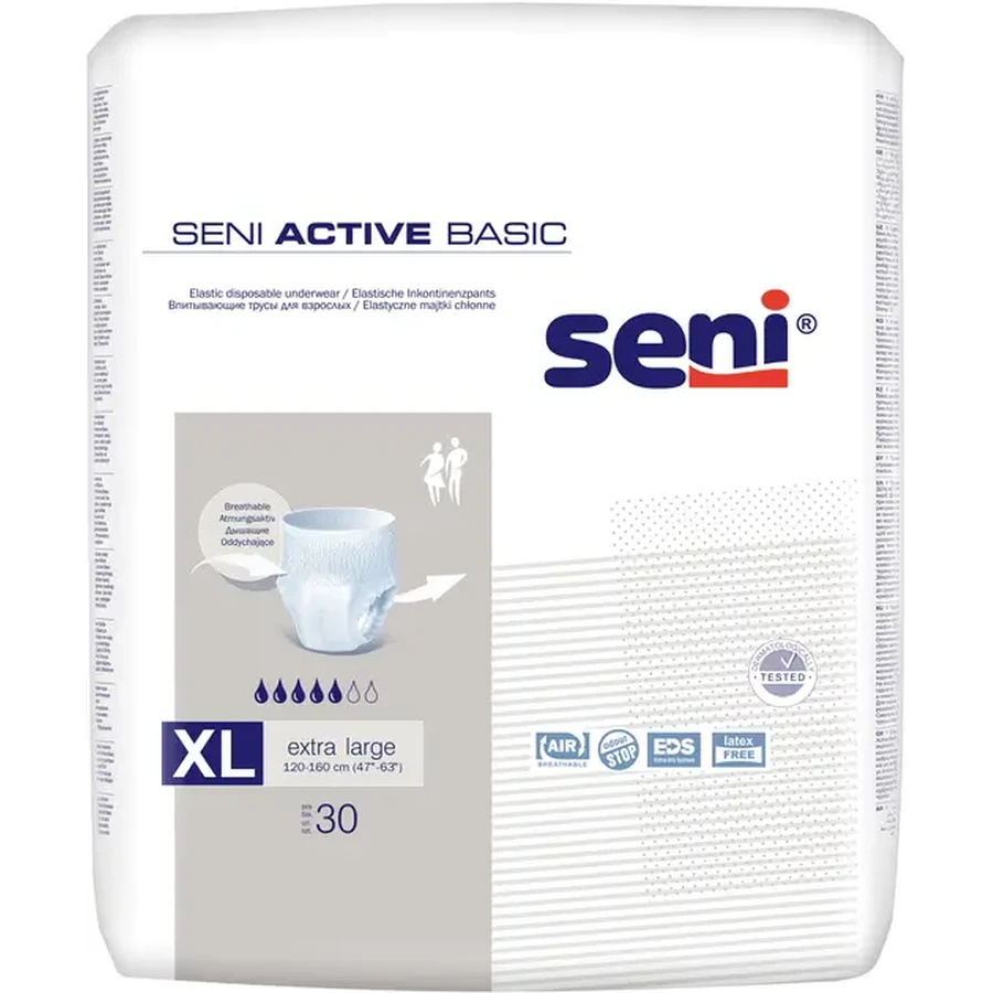 Труси поглинальні для дорослих Seni Active Basic Extra Large 30 шт: ціни та характеристики