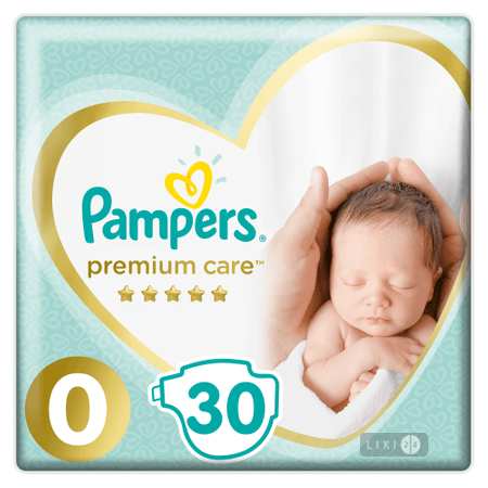Підгузки Pampers Premium Care Micro Розмір 0 (<3 кг) 30 шт