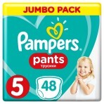 Підгузки-трусики Pampers Pants 5 Junior 12-17 кг 48 шт: ціни та характеристики