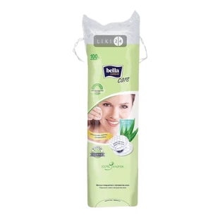 Ватные диски Bella Cotton Care с экстрактом алоэ 100 шт