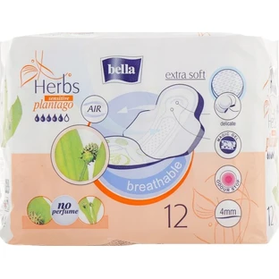 Гигиенические прокладки Bella Herbs Sensitive Plantago, 12 шт.