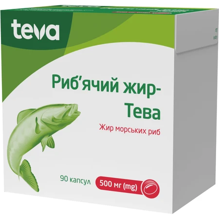 Риб'ячий жир-Тева капсули, 500 мг №90: ціни та характеристики