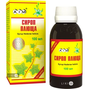 Сироп плюща без сахара, 100 мл
