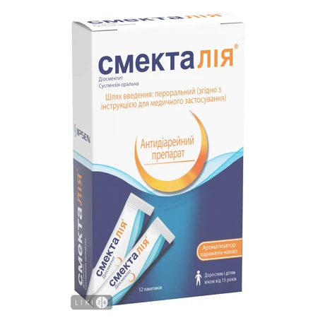 Смекталія 3 г суспензія оральна стик, №12: ціни та характеристики