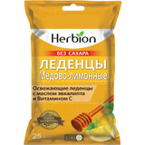 Хербион леденцы, мед-лимон, без сахара №25