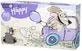 Платочки универсальные двухслойные bella baby happy а`100 собака №100