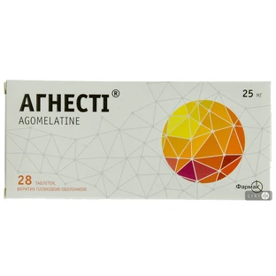 Агнесті таблетки 25 мг, №28