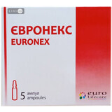 Євронекс р-н д/ін. 100 мг/мл амп. 5 мл №5