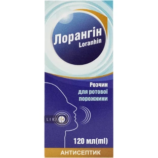 Лорангін р-н д/ротов. порожн. фл. 120 мл