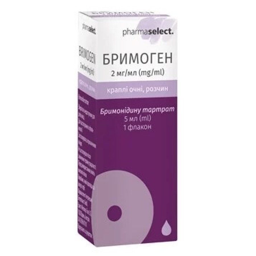 Бримоген 0,2% капли глазные флакон капельница, 5 мл: цены и характеристики