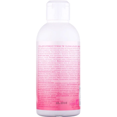 Гель Clean & Sujee для интимной гигиены женский, 250 мл: цены и характеристики